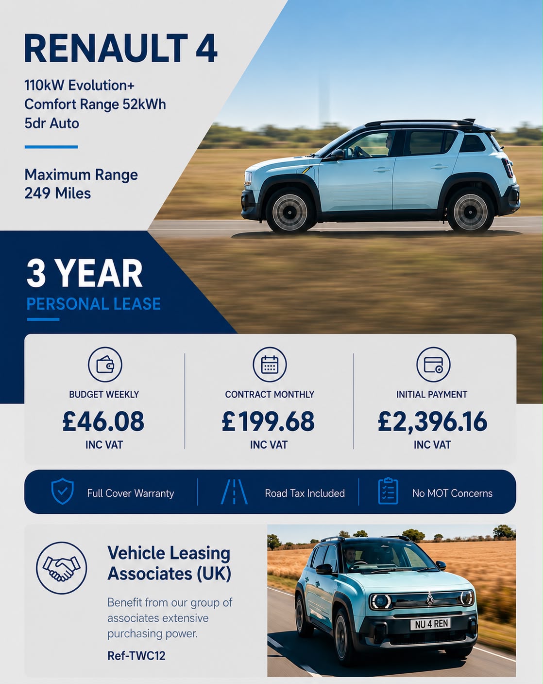 Renault 4 electric lease example